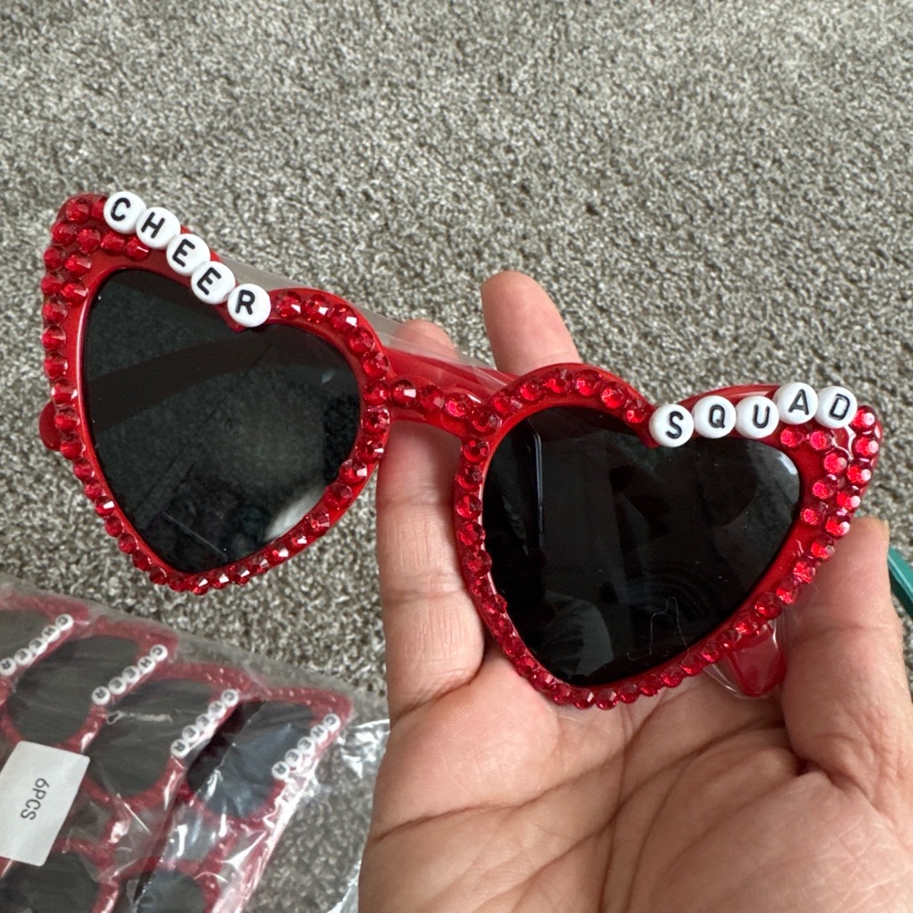 Red Heart Cheer Squad Sunglasses